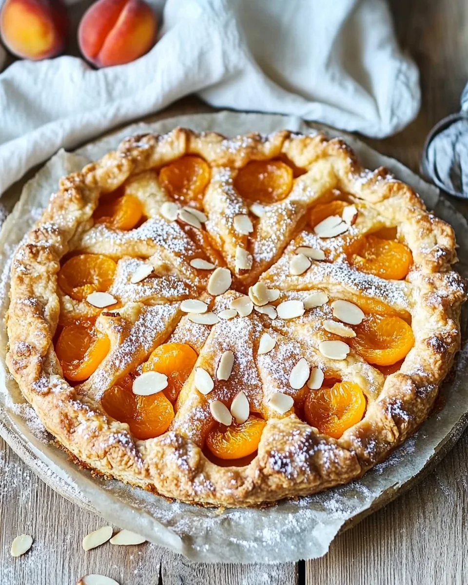 Aprikosen-Galette mit Mandelpl&auml;ttchen