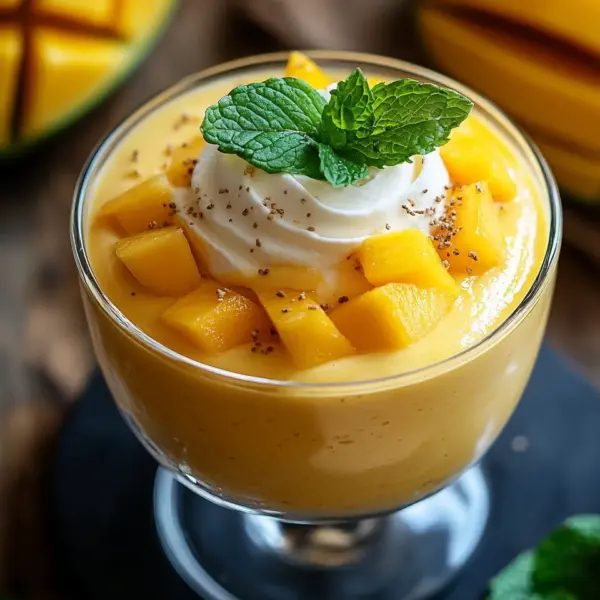 Cremige Mango-Mousse
