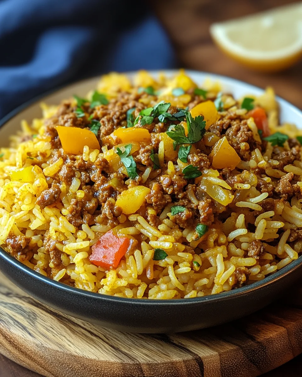Curryreis mit Hackfleisch 26 Curryreis mit Hackfleisch