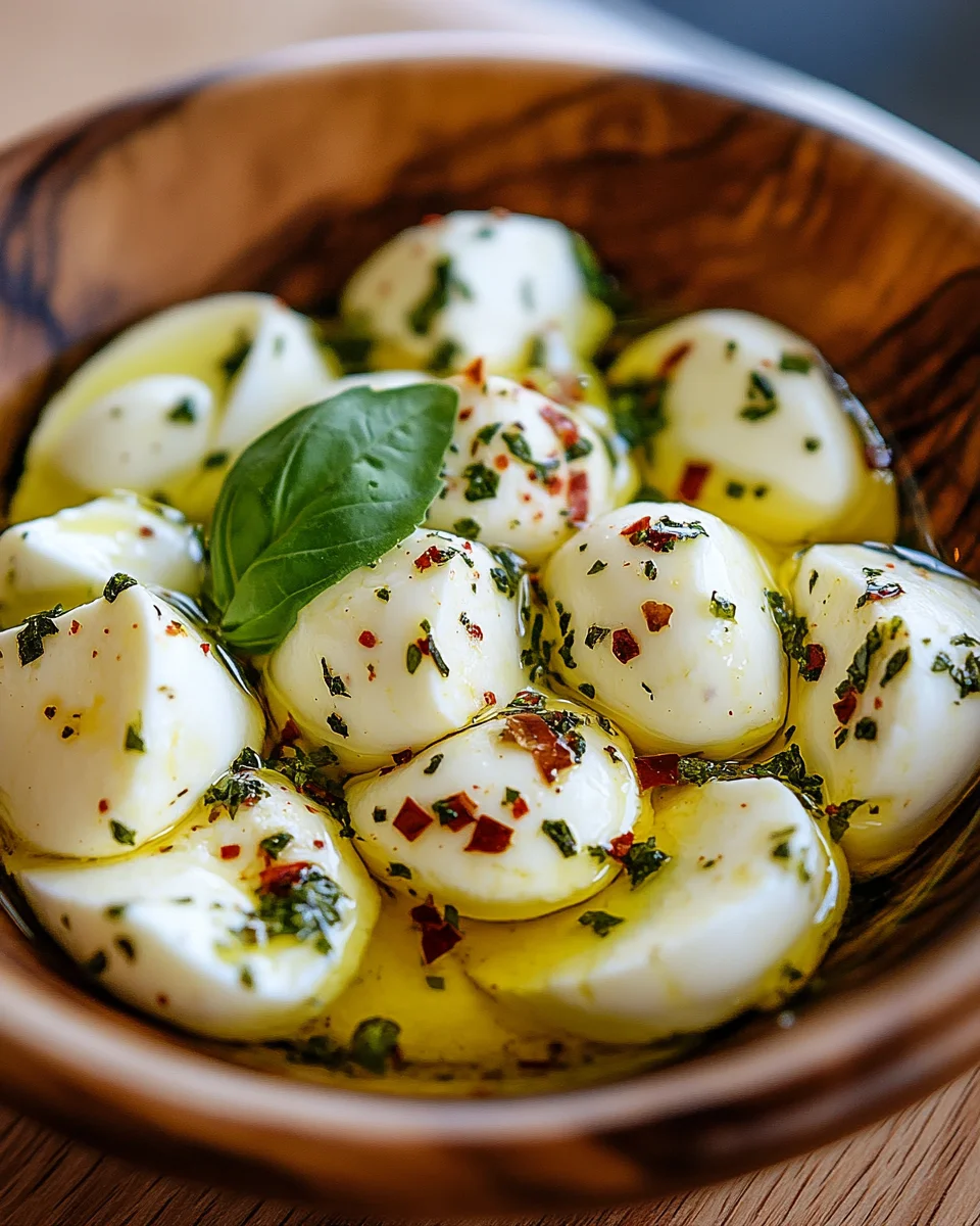 Eingelegter Mozzarella 20 Eingelegter