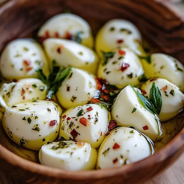Eingelegter Mozzarella