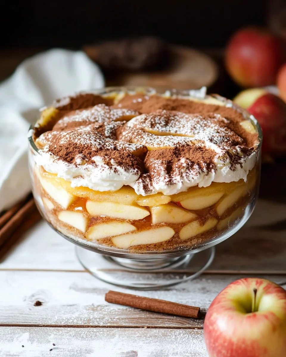 Fruchtiger Apfel Tiramisu ohne Ei - gelingsicheres und einfaches Rezept 18 Fruchtiger