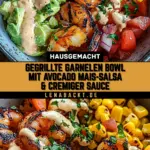 Gegrillte Garnelen Bowl mit Avocado Mais-Salsa & Cremiger Sauce 18 Pinterest Hidden Image