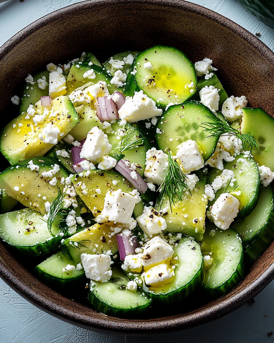 Gurken-Avocado-Salat mit Feta 16 Gurken-Avocado-Salat