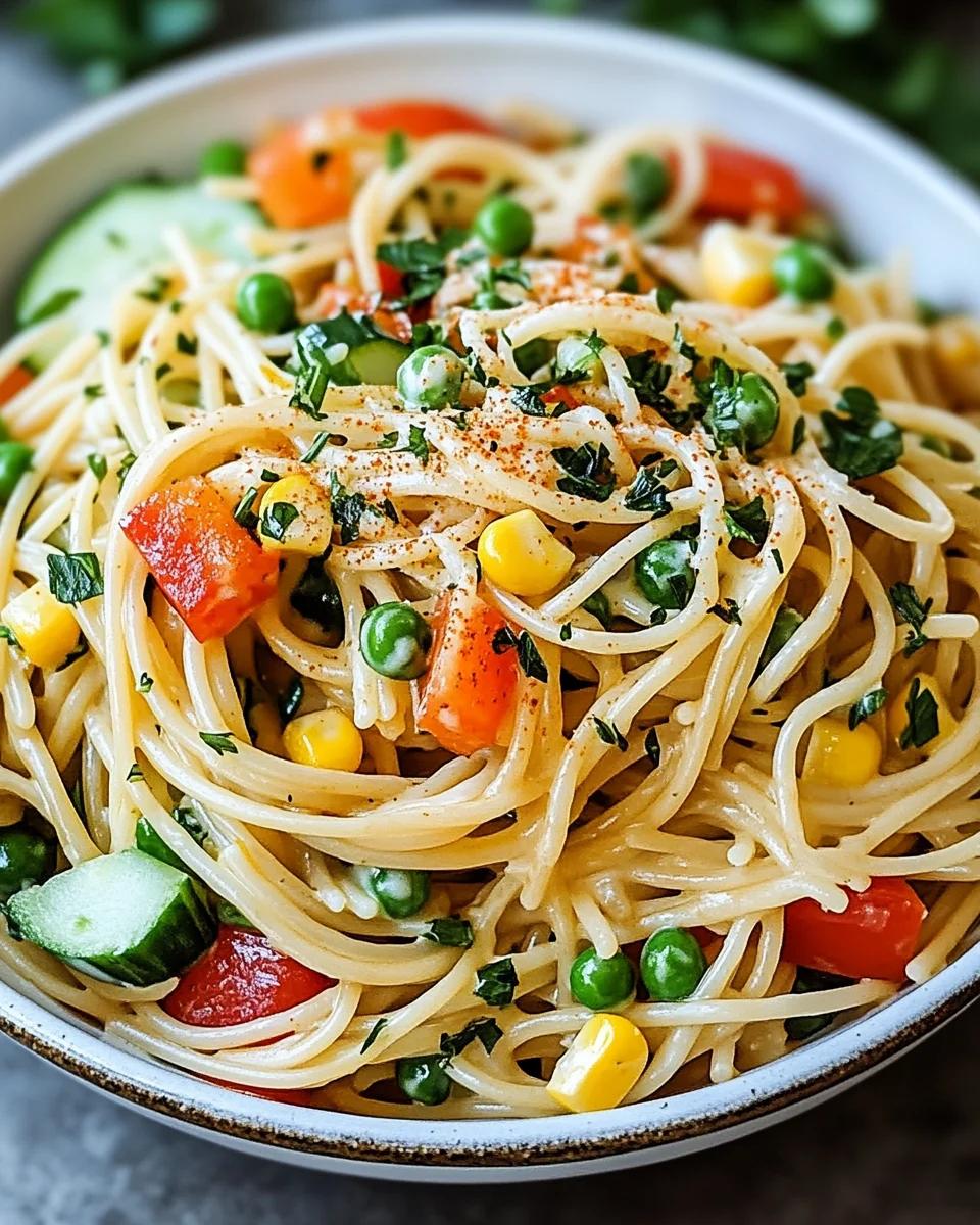 Kalifornischer Spaghetti-Salat 19 Kalifornischer