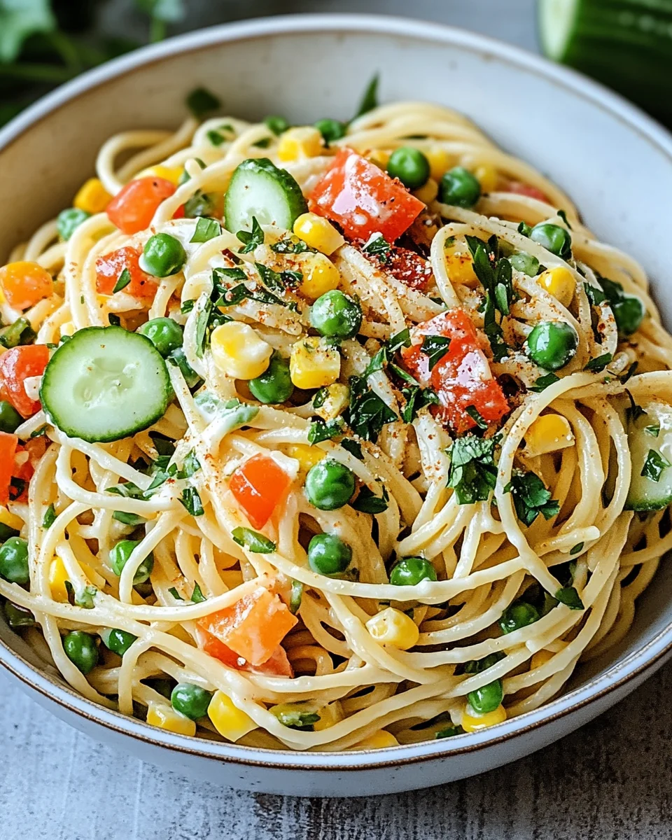 Kalifornischer Spaghetti-Salat