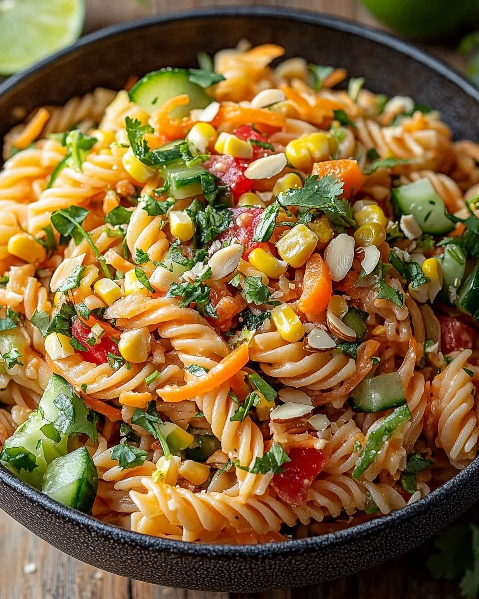 Limetten Crunch Nudelsalat