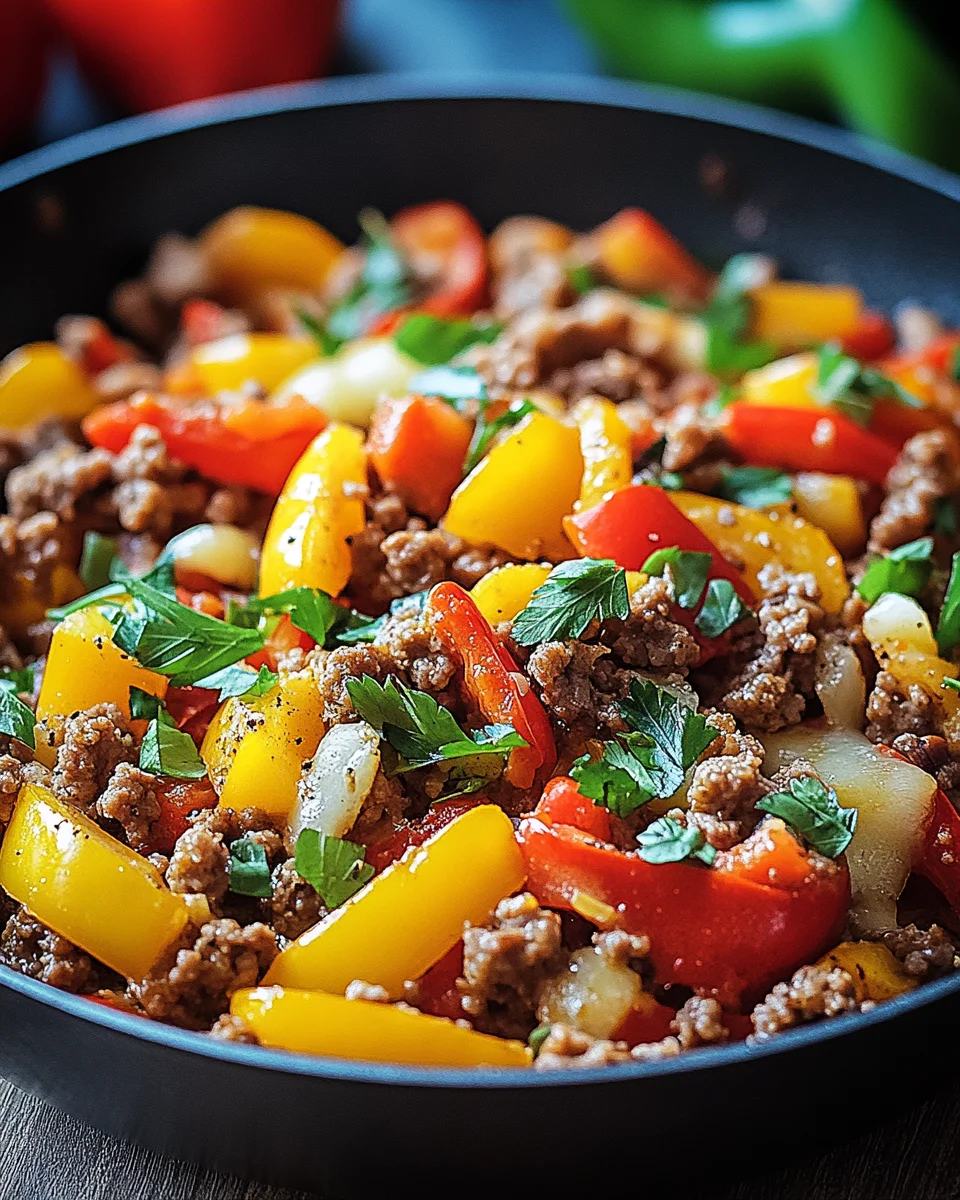 Low Carb Paprikapfanne mit Hackfleisch 24 Low Carb Paprikapfanne mit Hackfleisch