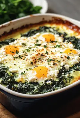 Low Carb Spinat-Auflauf mit Feta und Ei