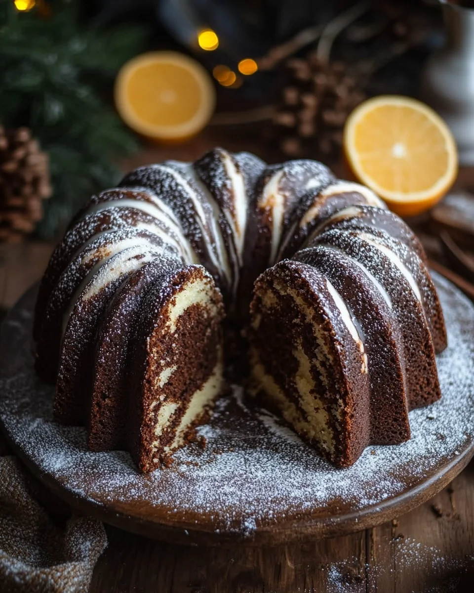 Marmor-Lebkuchen-Gugelhupf 23 Marmor-Lebkuchen-Gugelhupf