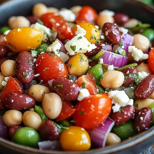 Mediterraner Bohnensalat
