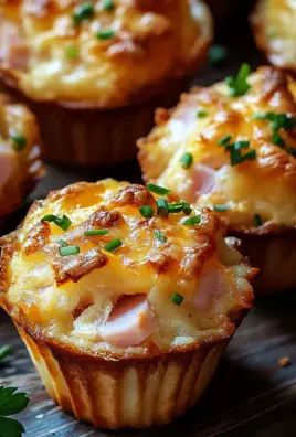 Muffins mit Putenschinken und Käse