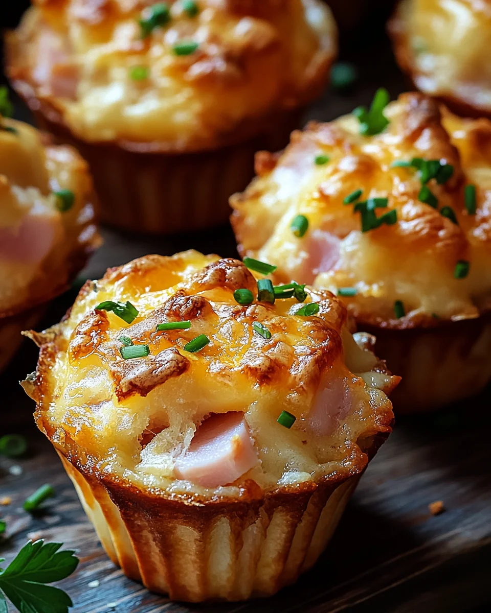 Muffins mit Putenschinken und K&auml;se