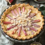 Rhabarber Tarte mit Mandelcreme - Rhabarber Frangipane Tarte