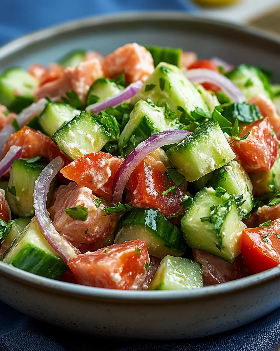Schneller Thunfischsalat mit Gurke und Tomate 17 Schneller