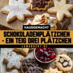 Schokoladenplätzchen - Ein Teig drei Plätzchen 21 Pinterest Hidden Image