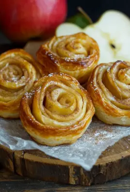Süße Blätterteigschnecken aus der Heißluftfritteuse