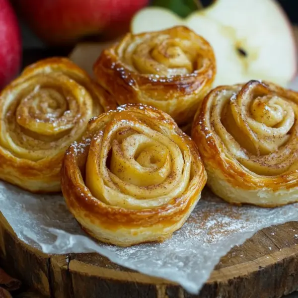 Süße Blätterteigschnecken aus der Heißluftfritteuse