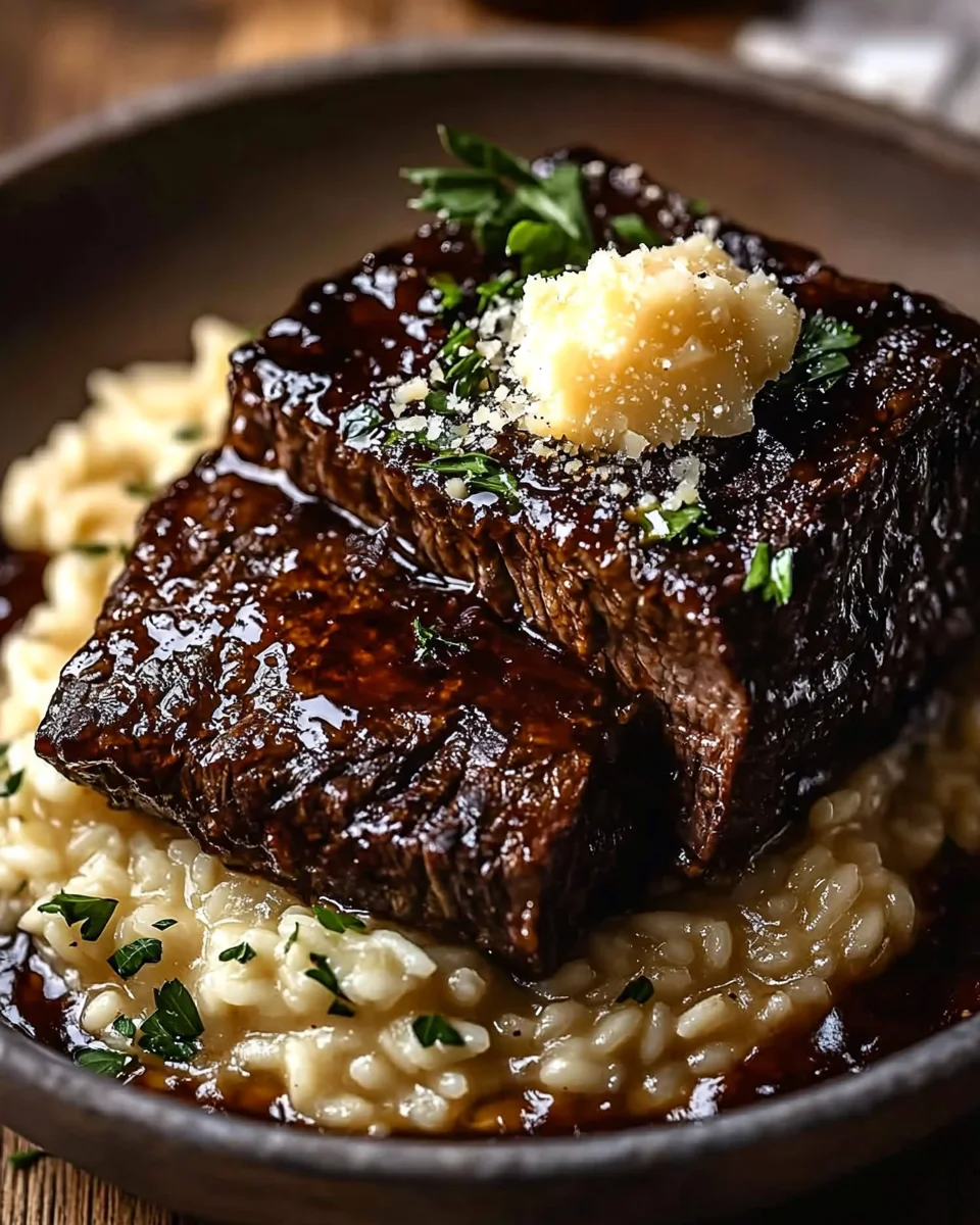 Tender Beef Brisket in Cola with Creamy Parmesan Risotto 20 Tender