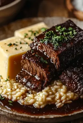Tender Beef Brisket in Cola with Creamy Parmesan Risotto