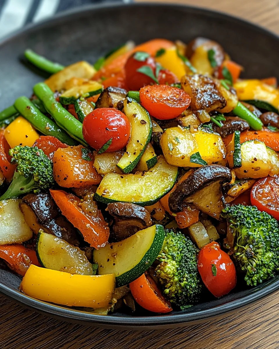 Vegetarische Gemüsepfanne 22 Vegetarische