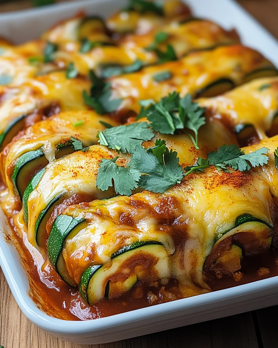 Zucchini Enchilada Roll-Ups 21 Zucchini