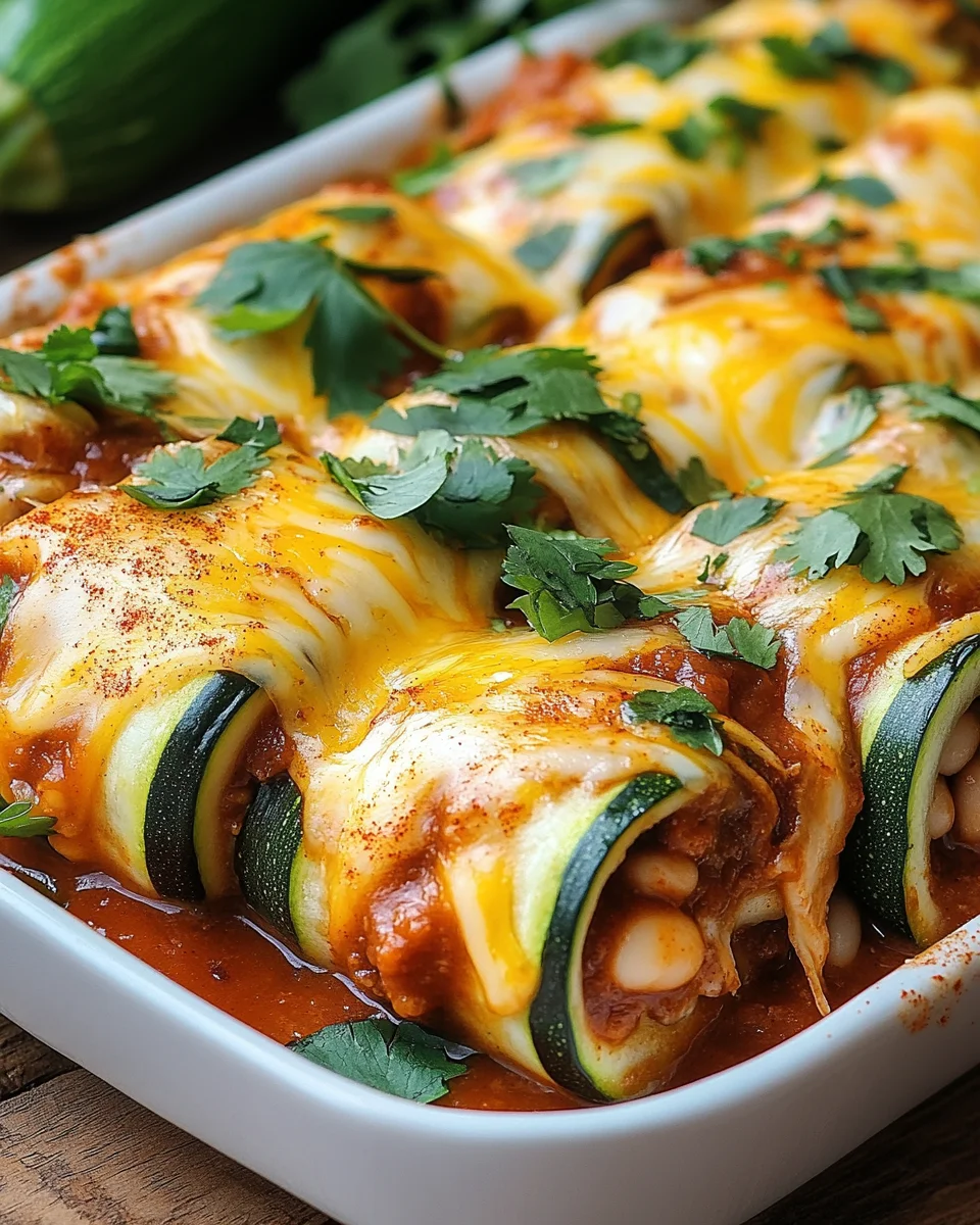 Zucchini Enchilada Roll-Ups 23 Zucchini Enchilada Roll-Ups