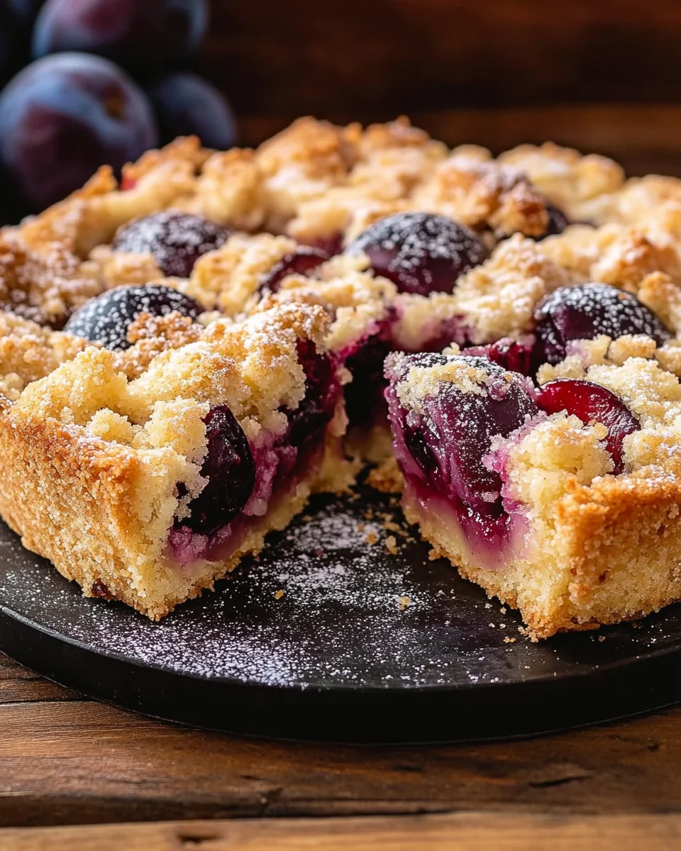 Zwetschgenkuchen mit Streusel 18 Zwetschgenkuchen
