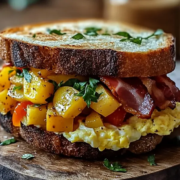 Bauernfrühstücks-Sandwich