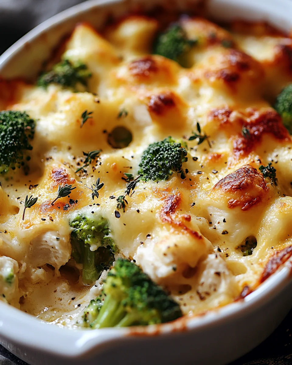 Brokkoli Hähnchen Auflauf mit Frischkäse und Mozzarella 19 Brokkoli