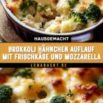 Brokkoli Hähnchen Auflauf mit Frischkäse und Mozzarella 18 Pinterest Hidden Image