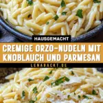Cremige Orzo-Nudeln mit Knoblauch und Parmesan 15 Pinterest Hidden Image
