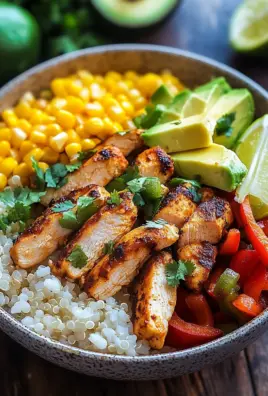 Fajita-Huhn-Burrito-Schüssel