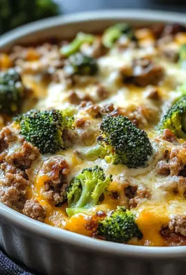 Fitness Auflauf mit Brokkoli und Hackfleisch