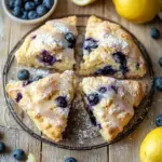 Fruchtige Blaubeer-Scones mit Zitronenguss