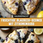 Fruchtige Blaubeer-Scones mit Zitronenguss 23 Pinterest Hidden Image