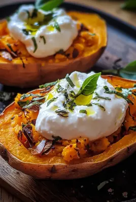 Gefüllte Süßkartoffeln mit Burrata 23 Gefüllte Süßkartoffeln mit Burrata