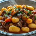 Gnocchi-Gulasch
