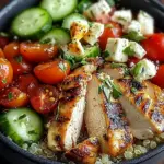 Griechische H&auml;hnchen-Bowl