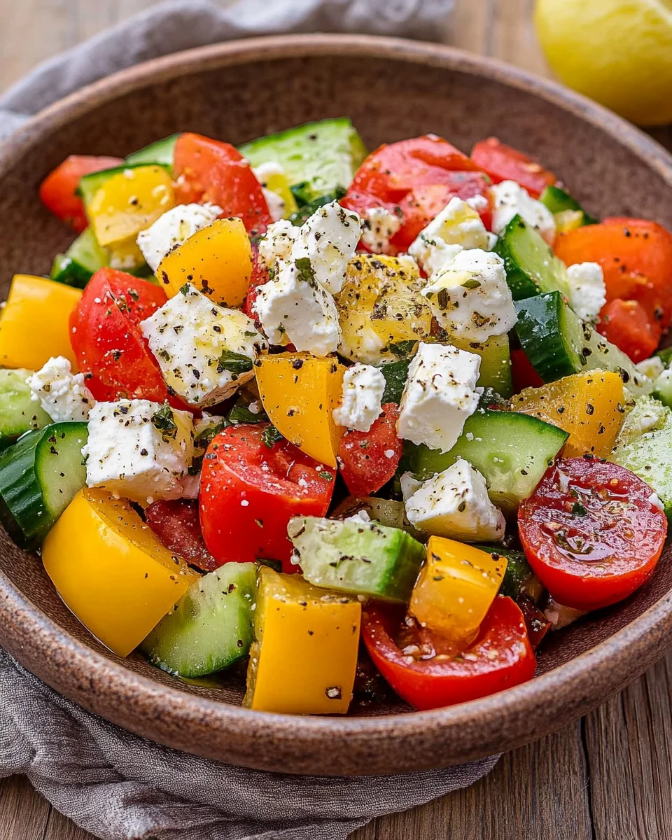 Griechischer Bauernsalat (einfaches Salat Rezept) 19 Griechischer