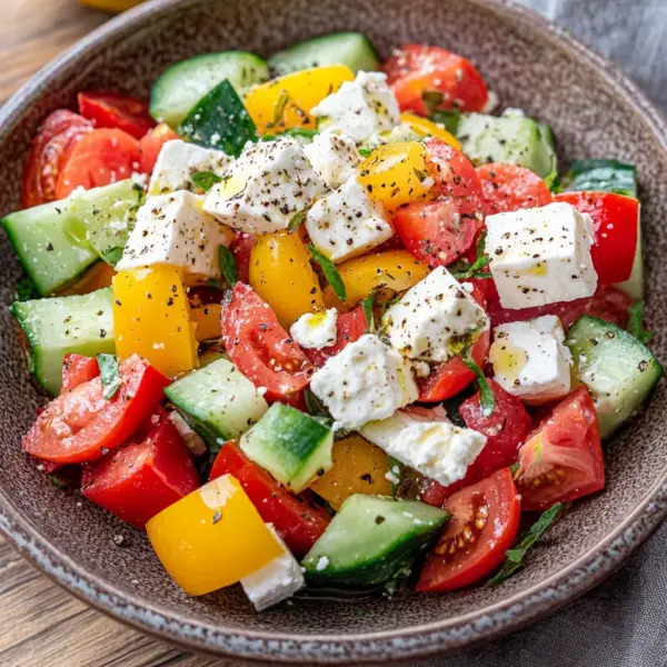 Griechischer Bauernsalat (einfaches Salat Rezept)