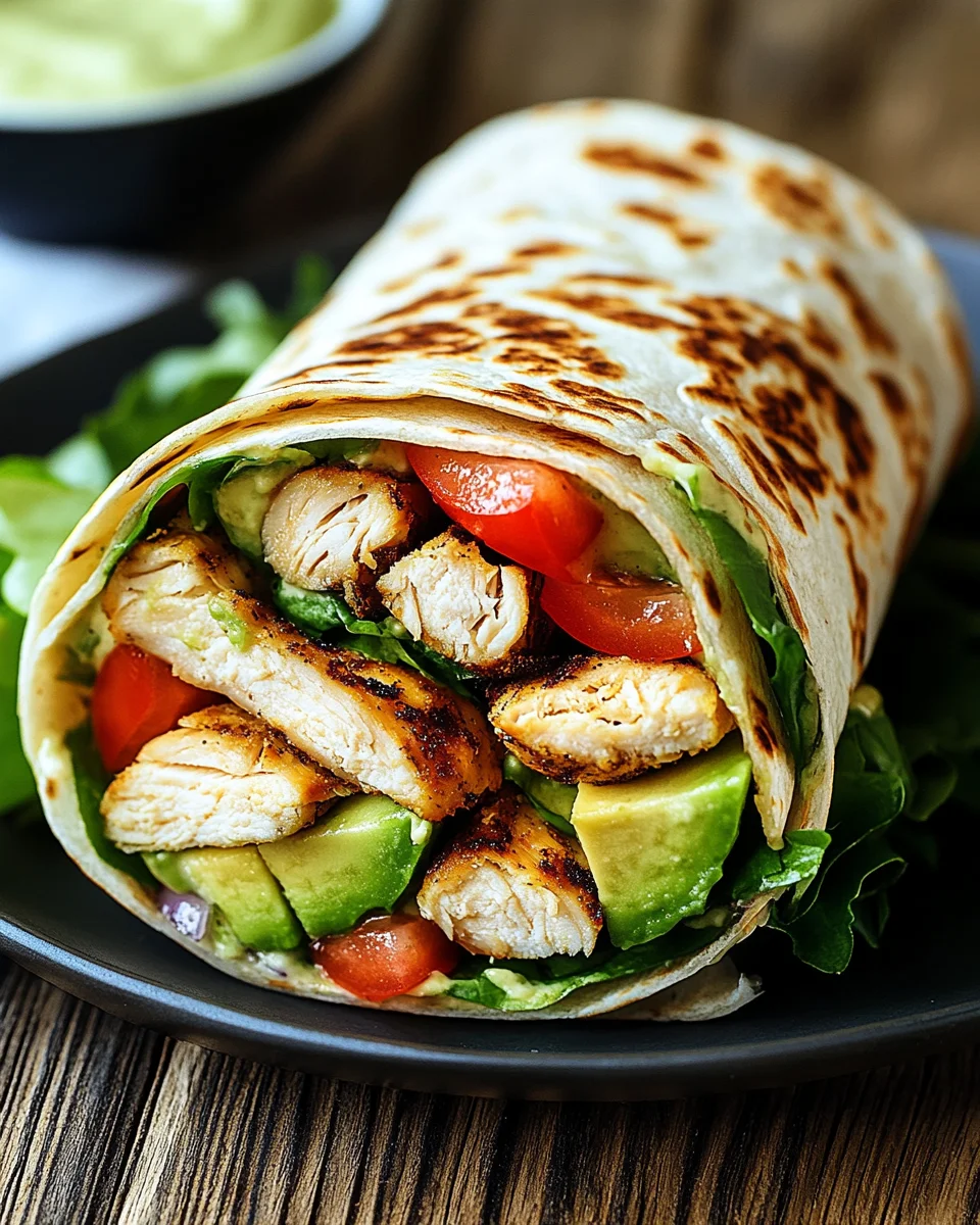 Hähnchen-Wraps mit Blitzsoße 17 Hähnchen-Wraps
