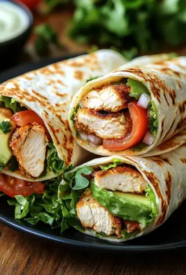 Hähnchen-Wraps mit Blitzsoße