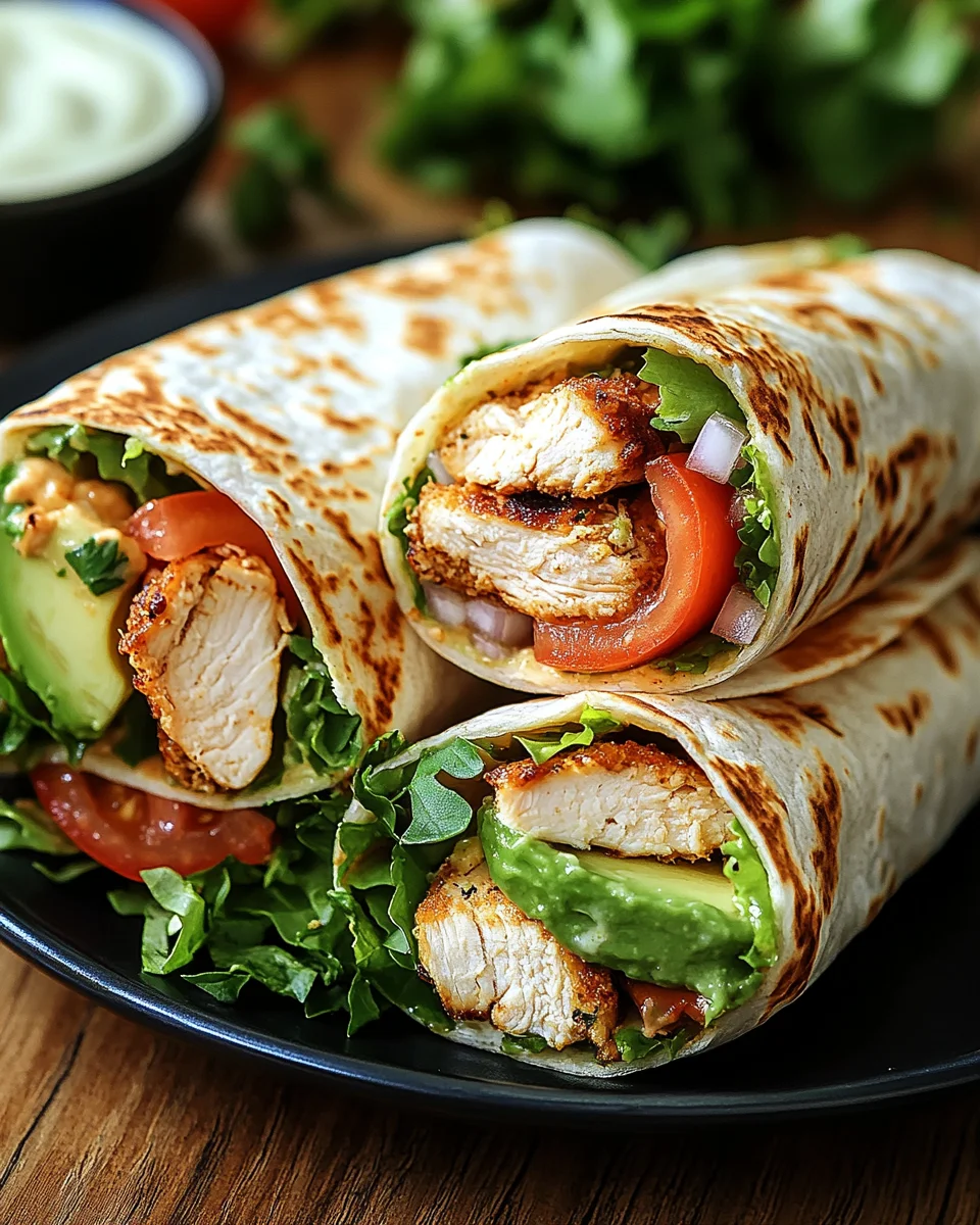 Hähnchen-Wraps mit Blitzsoße 19 Hähnchen-Wraps mit Blitzsoße