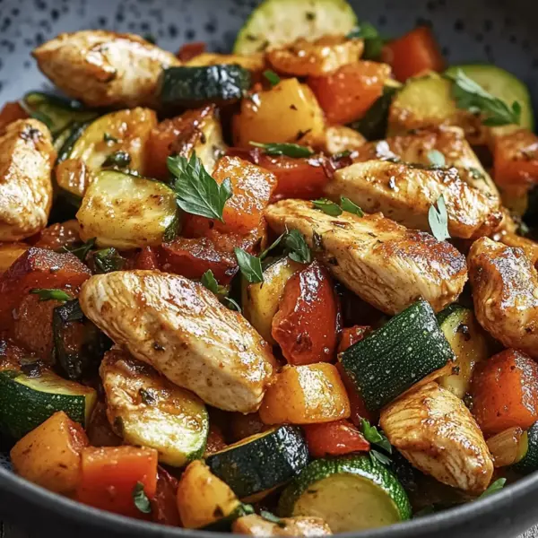 Hähnchenpfanne mit Gemüse