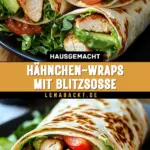 Hähnchen-Wraps mit Blitzsoße 16 Pinterest Hidden Image