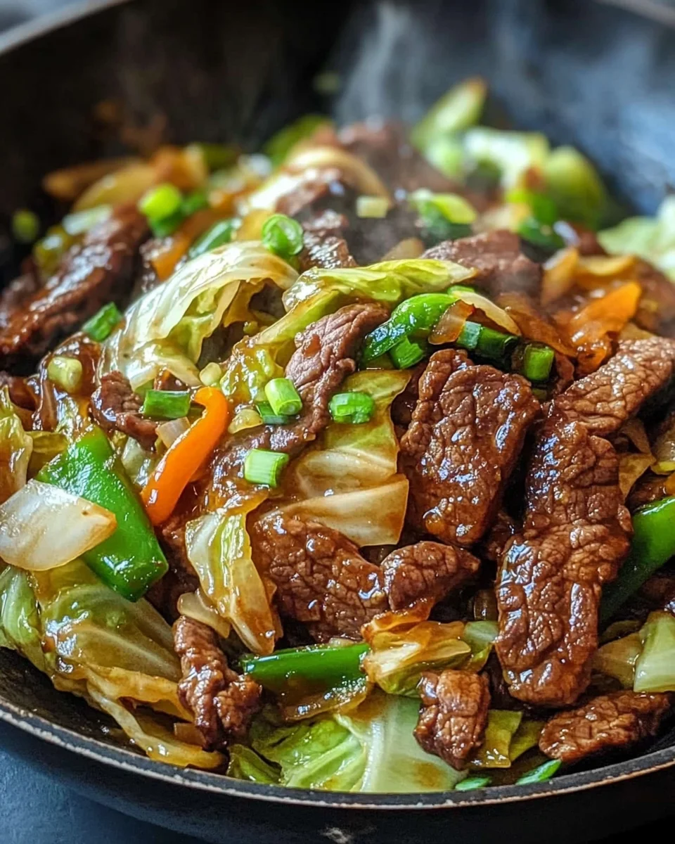 Hearty Beef and Cabbage Wok 21 Hearty