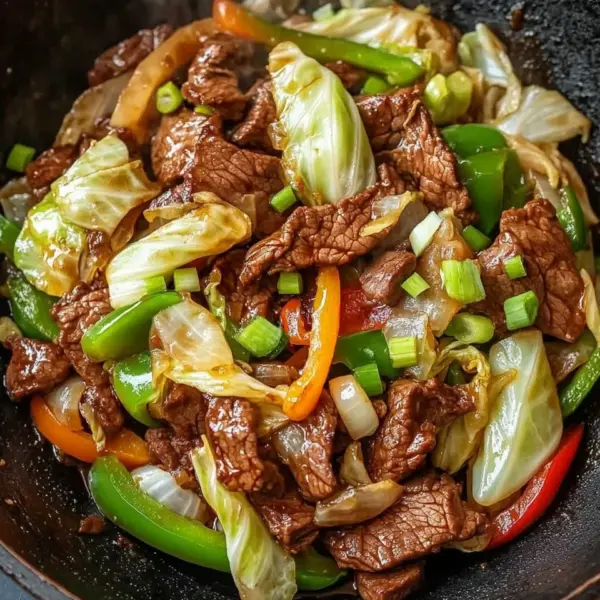 Hearty Beef and Cabbage Wok