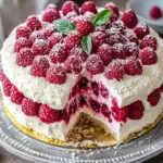 Himbeer-Raffaello-Torte ohne Gelatine