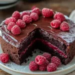 Himbeer Schoko Brownie Torte